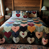 Amour Patchwork | 3-Piece Handcrafted Bedding Set